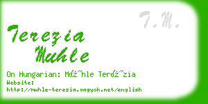 terezia muhle business card